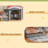 Full Size Offset Bunk Bed With Wardrobe & Drawers, Upholstered Guardrail, Built-In Hanging Rod-1177691758