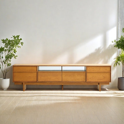 Meuble télé en bois de style rétro