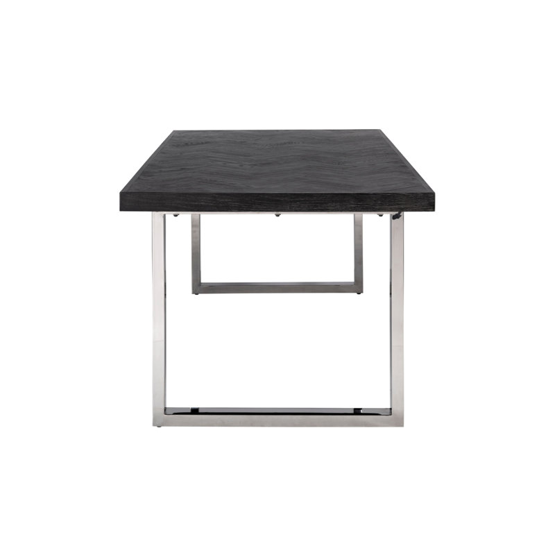 Blackbone Dining Table, Gold, 30" H x 71" L, Standard Table (30” Height)