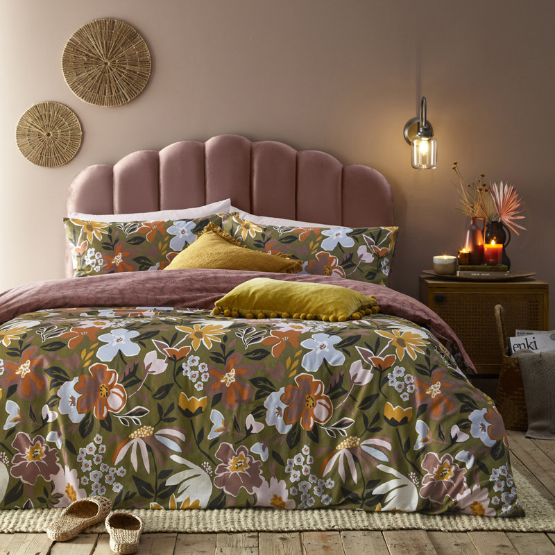 Asterea Something Went Wrong. Try Again. Floral Duvet Cover Set with Pillowcases, 200 x 200 cm - 2 Standard
 Pillowcases