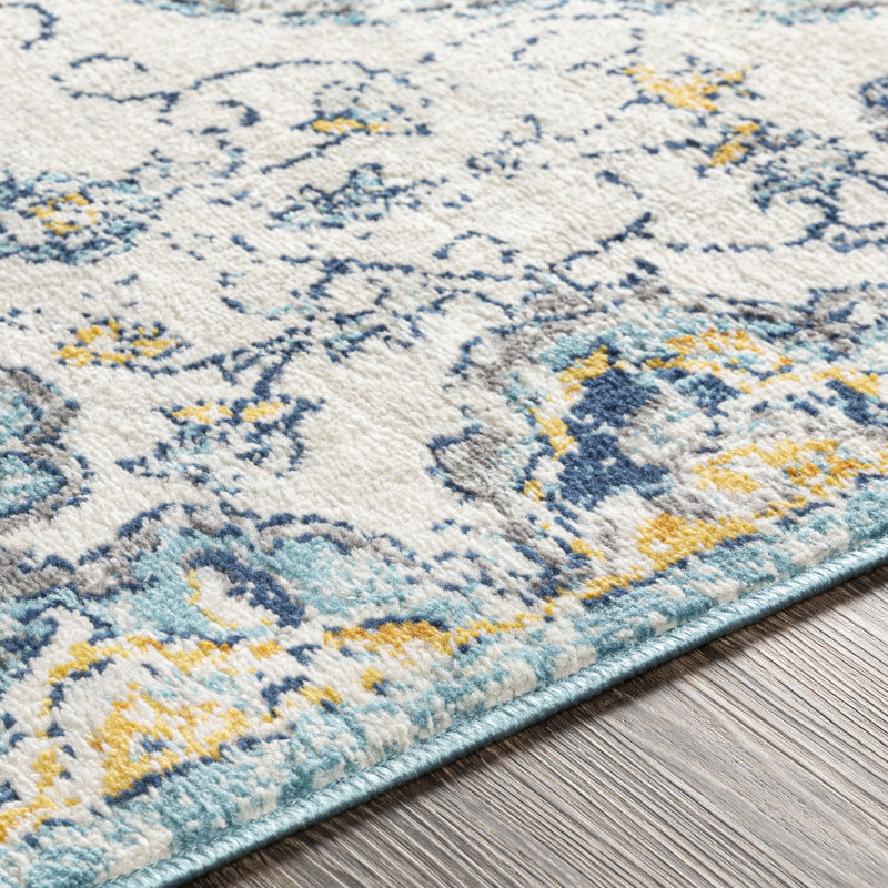 Cabe Floral Indoor Rug, Rectangle 9' x 12'3"