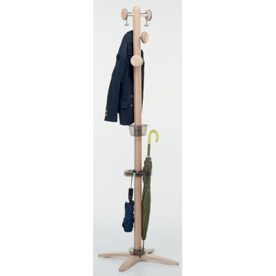 Solid Wood Freestanding Coat Rack