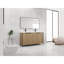 Meuble-lavabo autoportant de 60 po avec double lavabo en résine et 4 portes d'armoire à fermeture en douceur