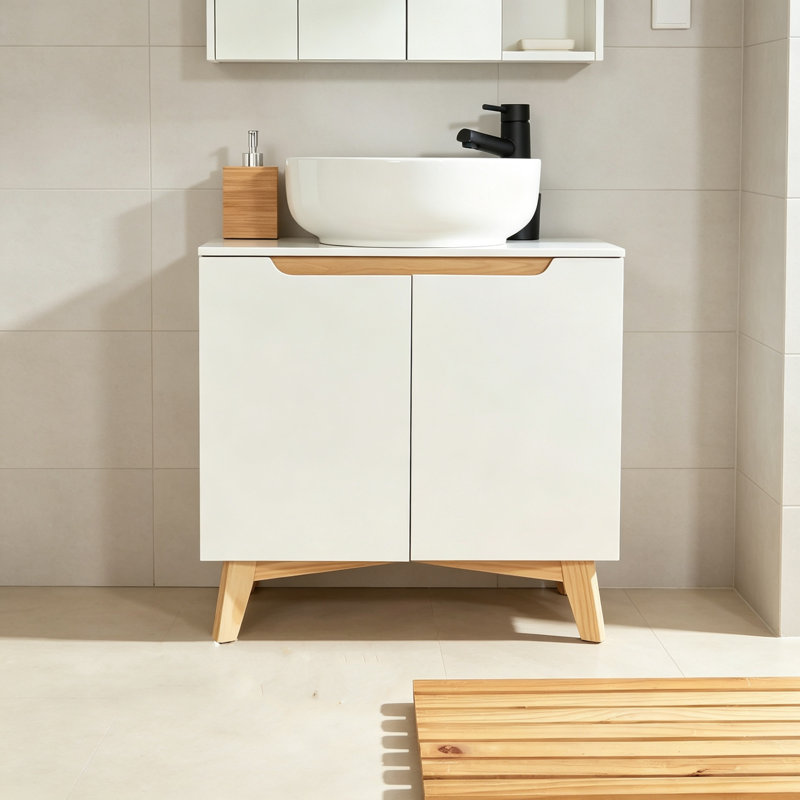 Wood Freestanding Under Sink Cabinet