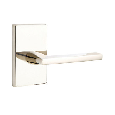 Poignée de porte avec rosette rectangulaire Cortina