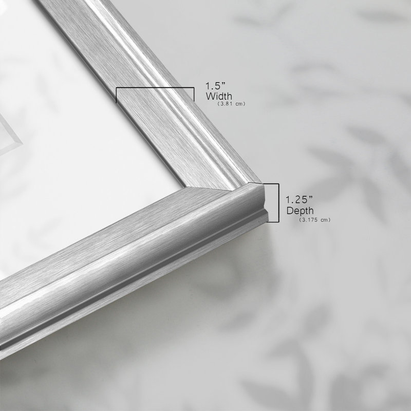 Monet, impression encadrée sur papier par Claude Monet, Argent, H 30 po x l 44 po x P 1,5 po
