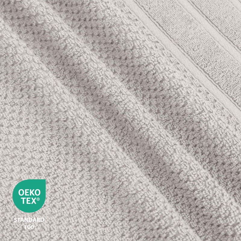 6 Piece 100% Cotton Towel Set | Combed Cotton Bath Towels, Hand Towels & Washcloths | 625 GSM Super Absorbent, Quick Dry, Plush, Double Stitched