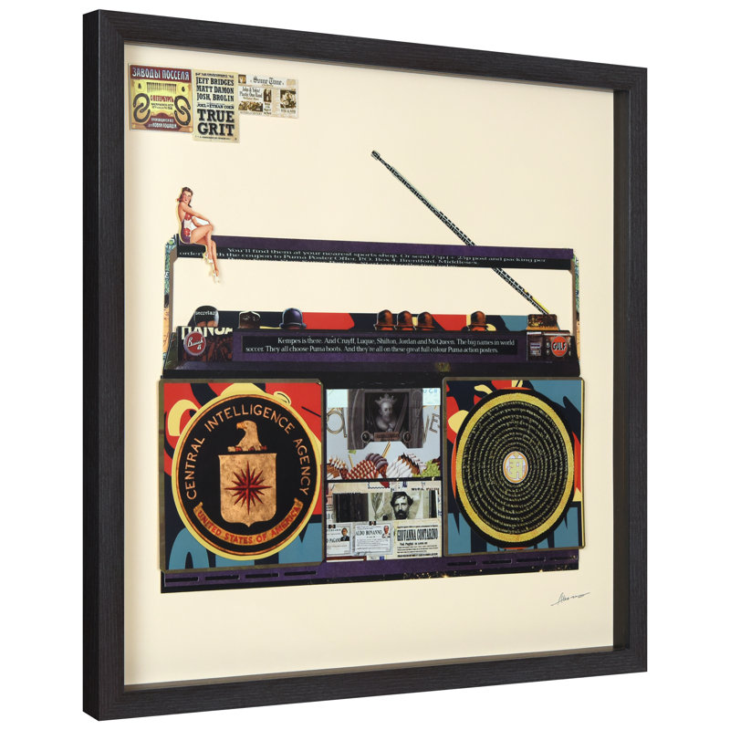 CIA Boombox - reproduction de cadre photo simple