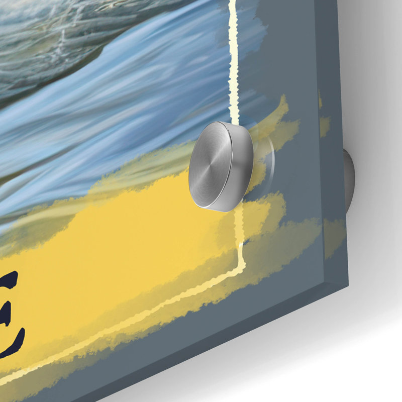 Art mural en verre épique «Walleye» par Jim Baldwin, 24 po x 24 po, H 24 po x l 24 po