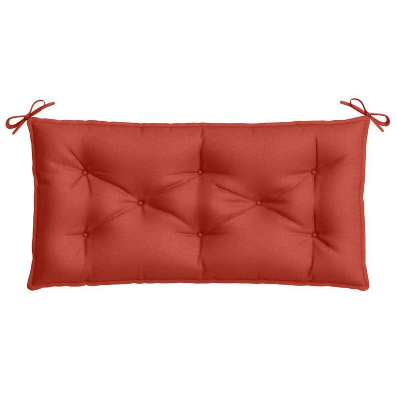 Ebern Designs Garden Bench Cushion 2.8" Fabric, Melange Red, 39.3" x 19.7" x 2.8"