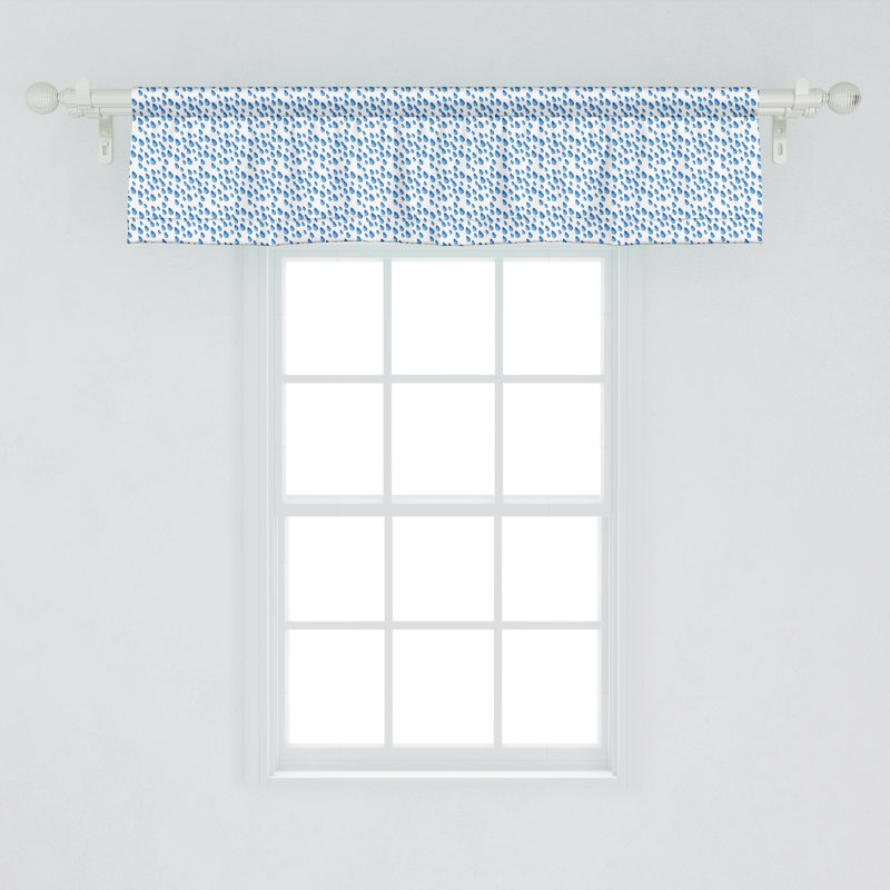 Cantonnière bleu Ambesonne, L 54 po x L 12 po