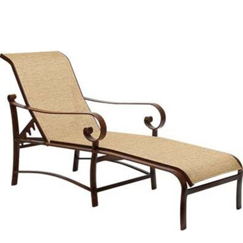 Belden Outdoor Chaise Lounge, Pewter, Oyster