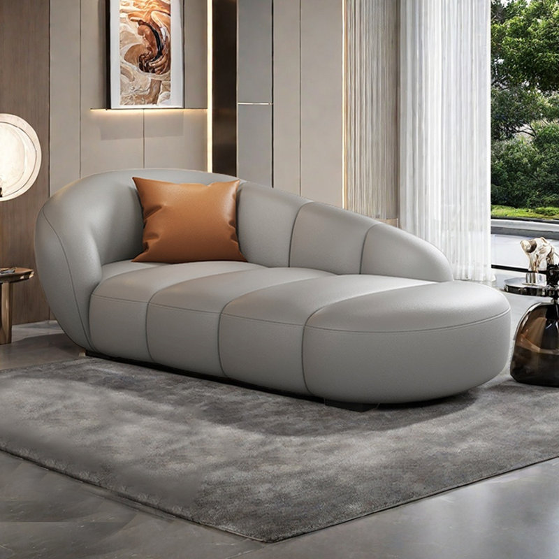 Méridiennes d'intérieur ergonomiques Minimalist Casual, Gris, Left Hand Facing