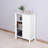 Bathroom Floor Storage Cabinet With Double Door Adjustable Shelf