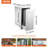 Pull Out Trash Drawer 13.6Wx26Hx19.3D Inch Lower Sliding Rails Stainless Steel Roll Out Trash Bin Pull Out Tray Outdoor Kitchen Trash Drawer with Handle for BBQ Island Grill Station No Trash Can