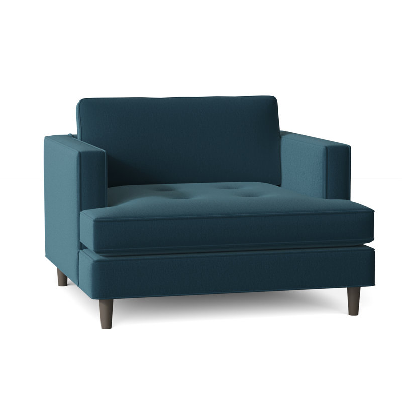 Upholstered Armchair, Bella Peacock Performance Velvet