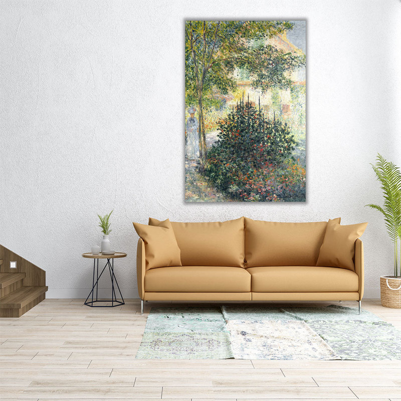 Camille Monet dans le jardin à Argenteuil, 1876, reproduction d'art sur toile, H 24 po x l 16 po