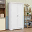 Armoire de cuisine autoportante avec tablettes réglables, plateaux coulissants et rangement spacieux-1765522453