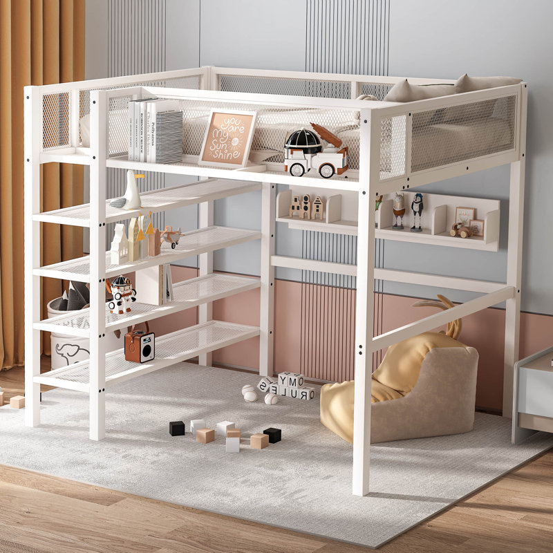 Lit mezzanine simple Kibby Kids, Blanc