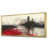 Toile avec cadre flottant or