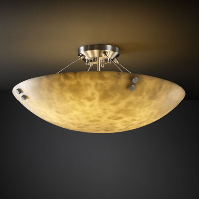 Plafonnier semi-encastré 3 lumières 21 po Arkham