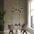Mantasha 6-Light Modern Sputnik Black/White/Brass Chandelier-335760266
