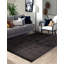 Tapis gris noué à la main unique 8 pi 10 po x 11 pi 10 po