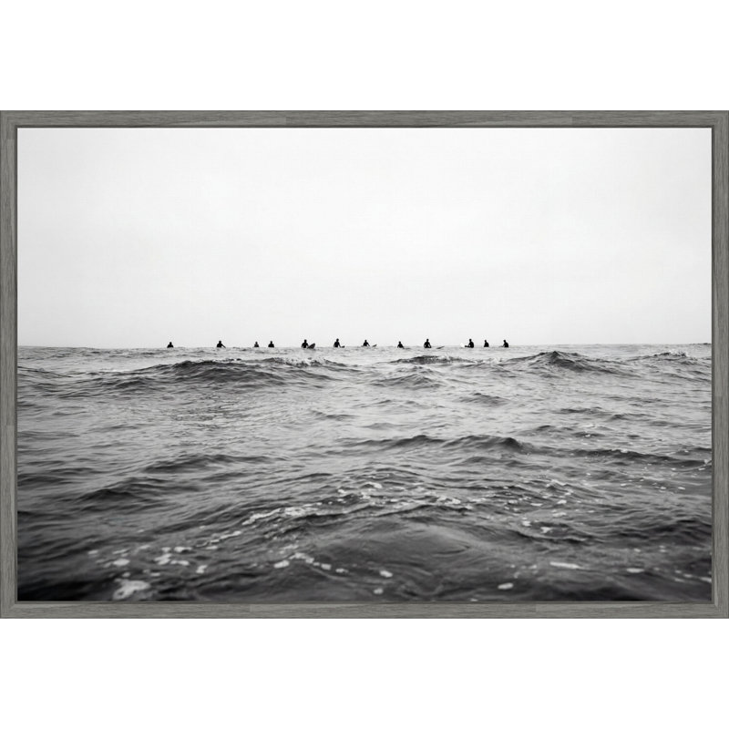 «Waiting On the Wave» par Kathrin Pienaar, reproduction d'art sur toile encadrée