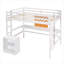 Lit mezzanine en bois avec bureau et armoire à 2 tiroirs-779112719-779112712