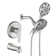 Tub And Shower Faucet Set Complete Shower Tub Kit Dual Shower Head And Handheld 2 In 1 Combo Set Shower System With Tub Spout Tub And Shower Trim Kit Combo Set Shower Fixtures