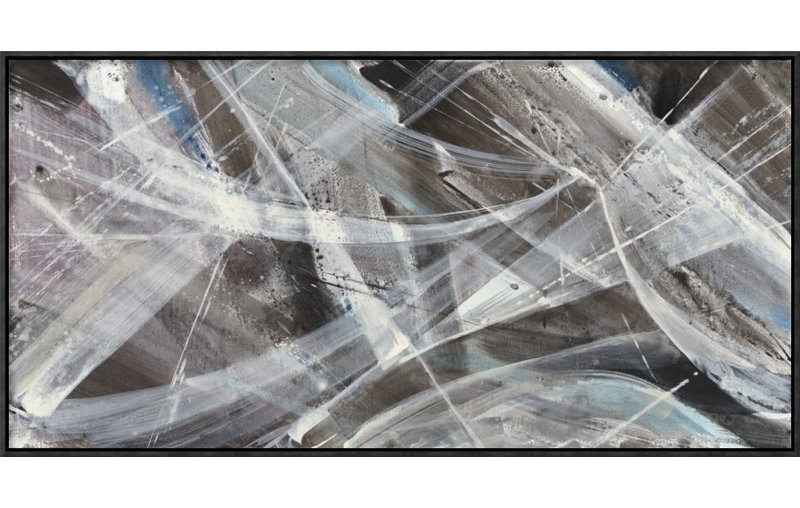" Glacier VI " Print, 12" H x 24" W, Wrapped Canvas, No Matte