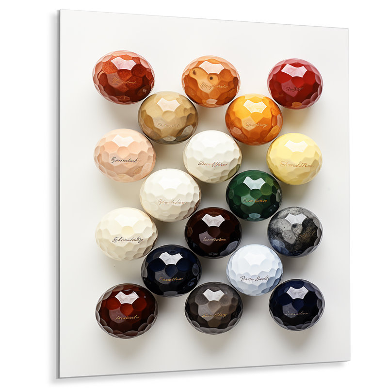 Minimalisme Golf Tees III - impression d'art en métal Golf, H 32 po x l 24 po x P 1 po
