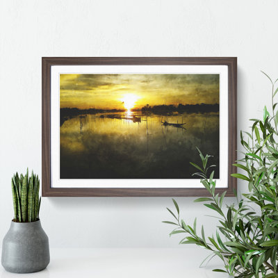 Fishing Boats in Bangladesh - Framed Print