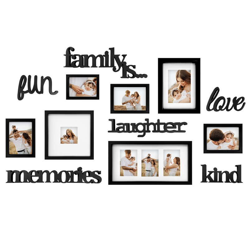 Family Collage Gallery Picture Frame Set