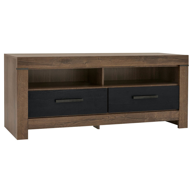 Unfinished TV Stand for TVs up to 40", Oak Monastery/Oak Black