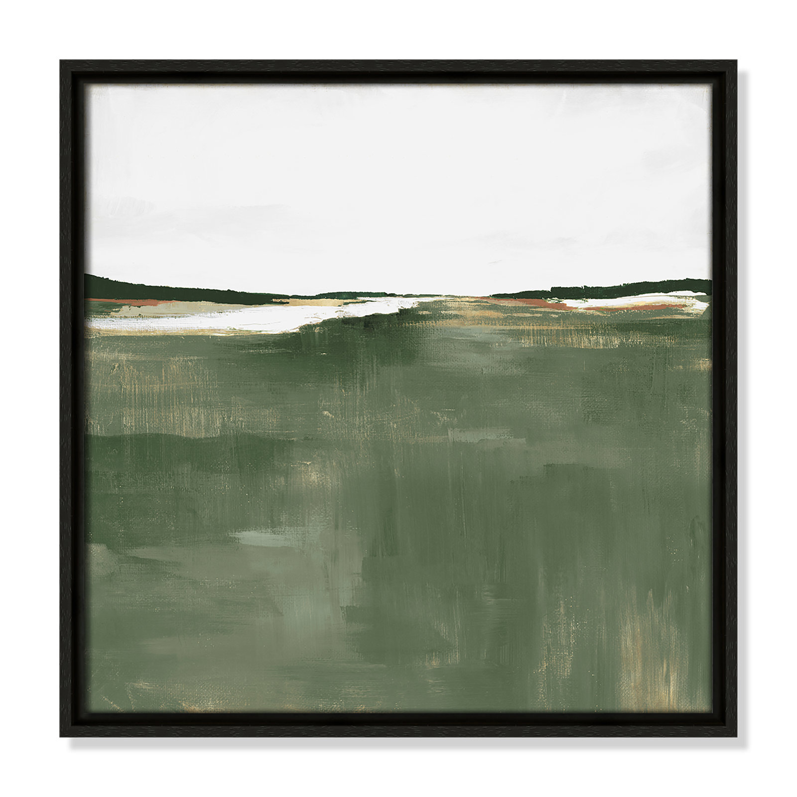 Dauntsey "Green Sea" Print by Isabelle Z, 17.5" H x 17.5" W, Black