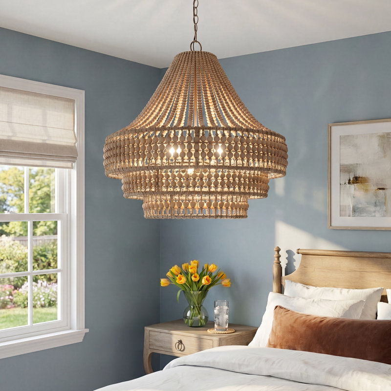 Ana Wrought Iron 6-Light Chandelier