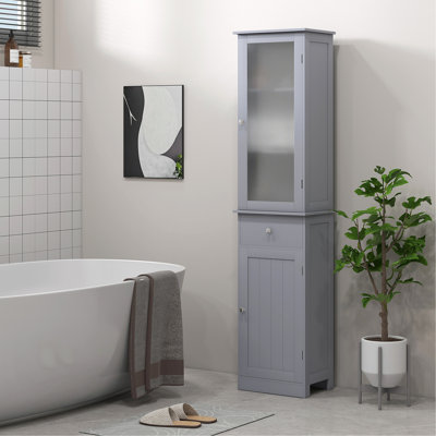 Armoire de rangement polyvalente étroite avec plusieurs compartiments