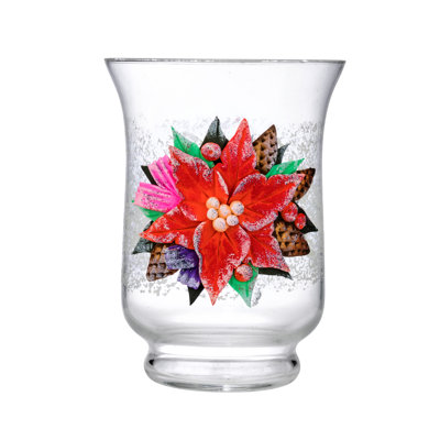 Vase de table en verre transparent intérieur / extérieur Victoria Bella