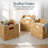  Scalloped 10.5 X 10.5In Hyacinth Storage Basket Set Of 5 - Natural With White Trim-1243071250-1243071241
