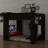 Full-Size Bunk Bed With Height-Adjustable Desk, Includes Wardrobe And RGB Lighting Options-1845805944
