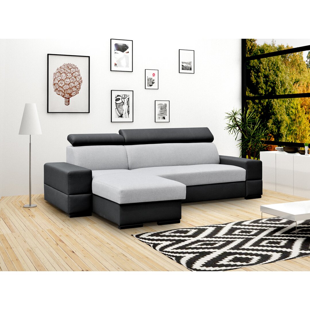 Ecksofa Pardue mit Bettfunktion