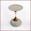 Table basse à piédestal en métal pour petits espaces Mermaid Assemblage facile-400816355