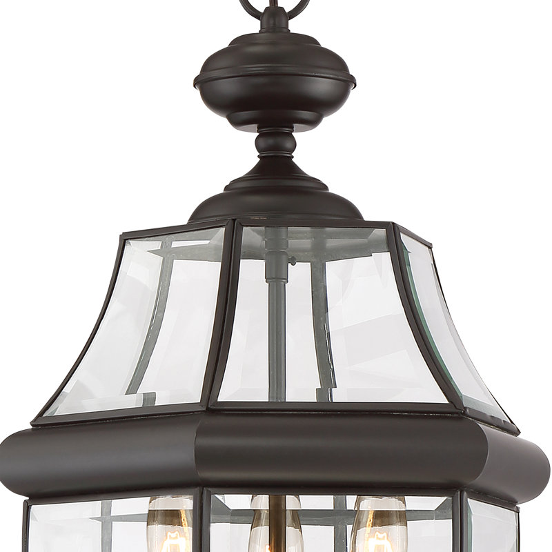 Lanterne suspendue d'extérieur 3 lumières Newici Medici, Bronze de Médicis