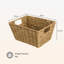 VonHaus Seagrass Decorative Basket