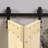 Mid-Bar Style Solid Wood 2 panels Bi-Fold Barn Door with Hardware Kit -Assembly Needed-100518284-100518281