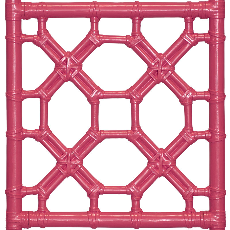 Lattice Back Standard Bed, King, Hot Pink