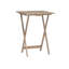 Hadley Four-Pack Acacia Tray Table Set with Stand