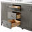 Laval 60" Double Sink Freestanding Bathroom Vanity with Engineered Marble Top-105275165-105275162