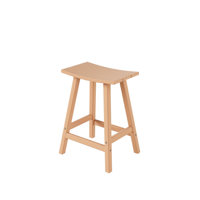 Tabouret de bar Laguna, Tabouret de comptoir (siège d’une hauteur de 24, Teck